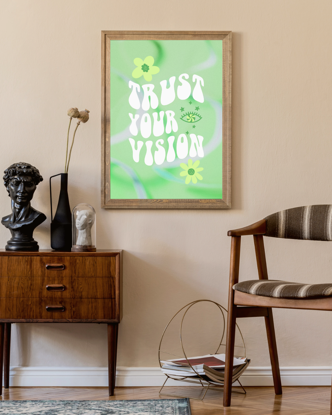 Trust your vision Poster – portret wanddecoratie van WallArtistic