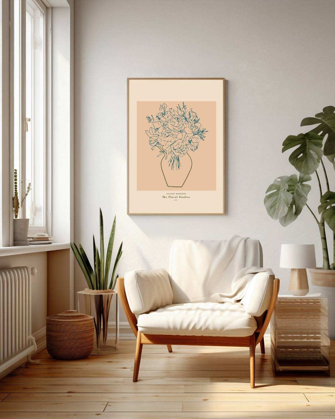 Zomers boeket Poster – staande poster voor modern interieur