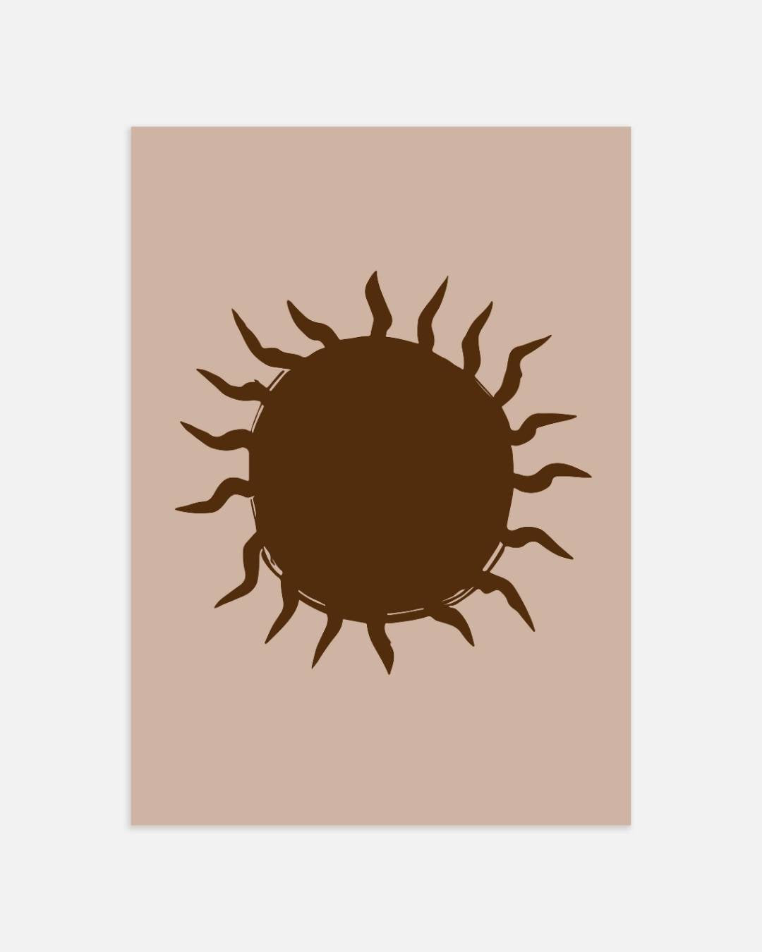 Zon abstract Poster – portret wanddecoratie van WallArtistic