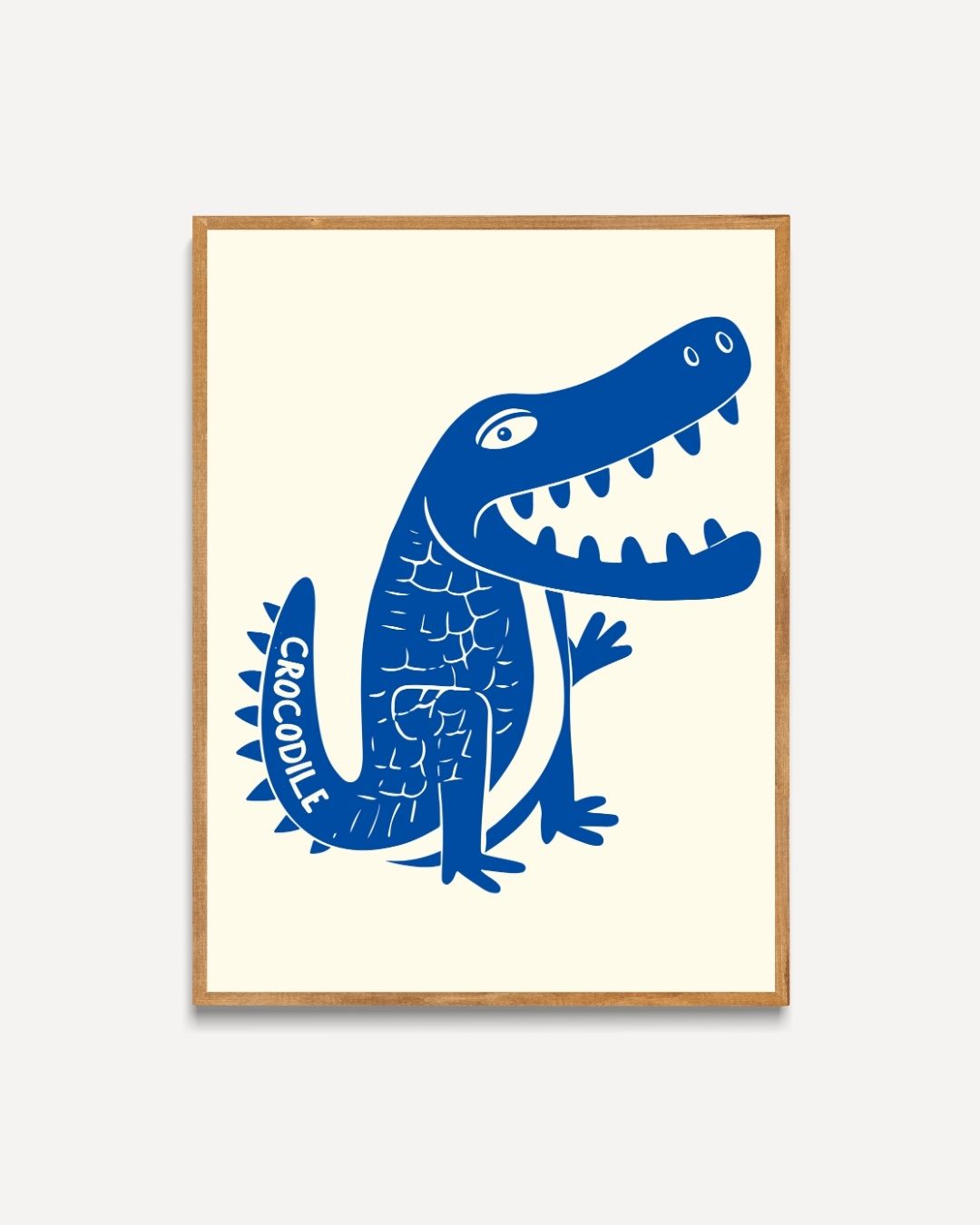 Crocodile Poster – portret poster als wanddecoratie