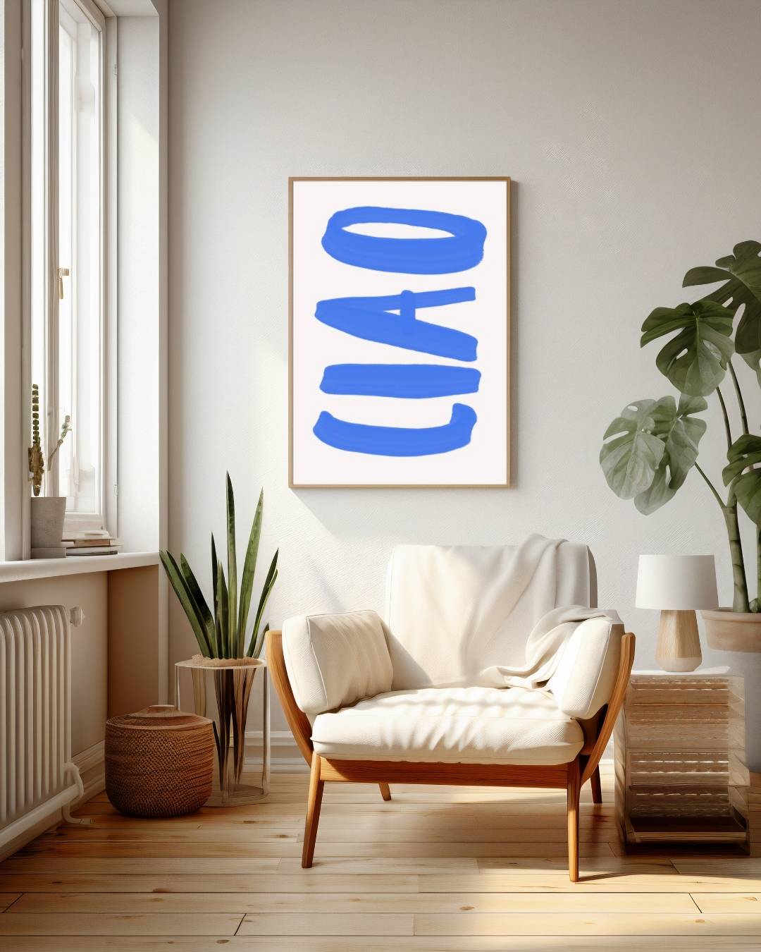 Ciao Poster – staande poster voor modern interieur