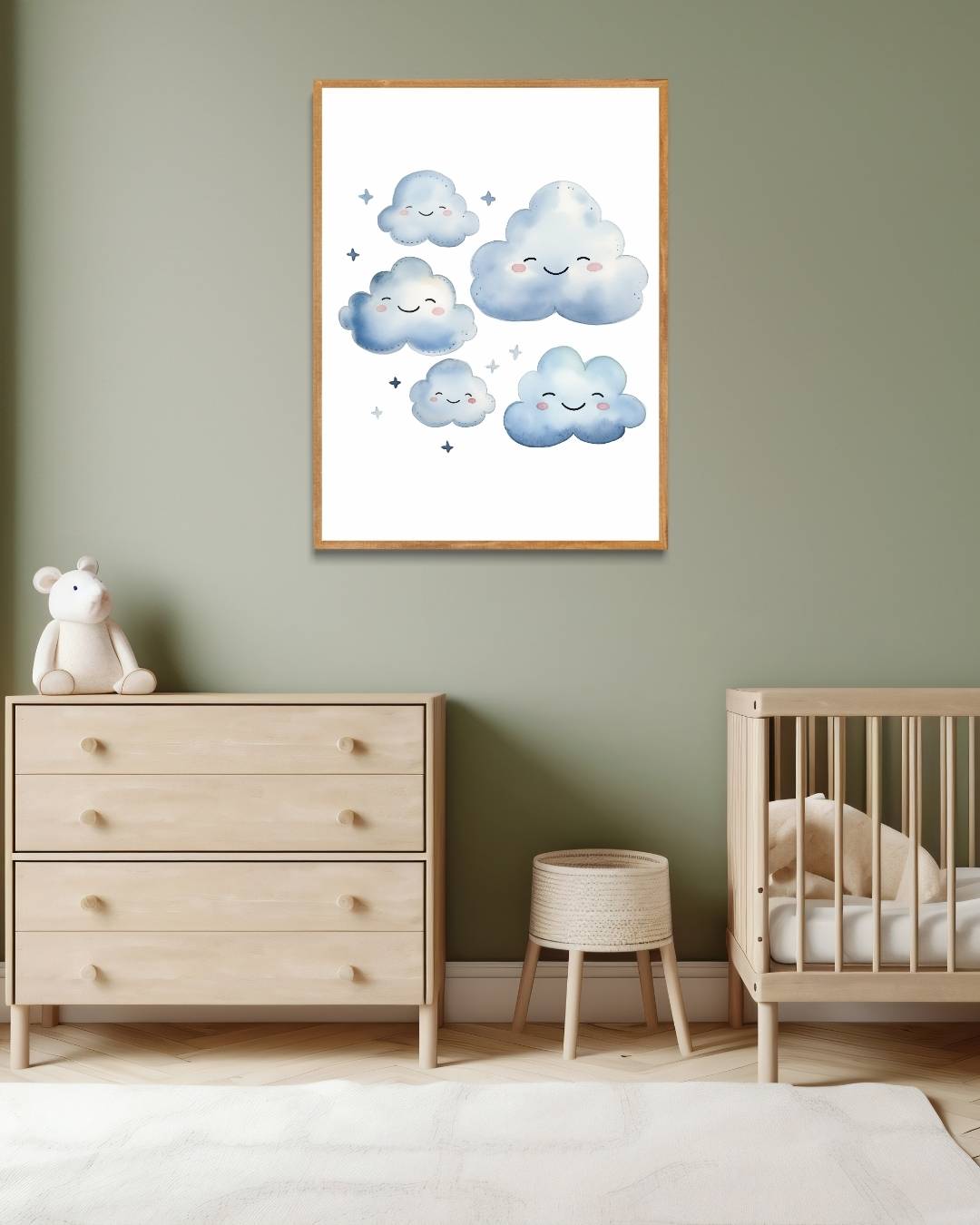 Wolken vol dromen Poster – staande poster voor modern interieur