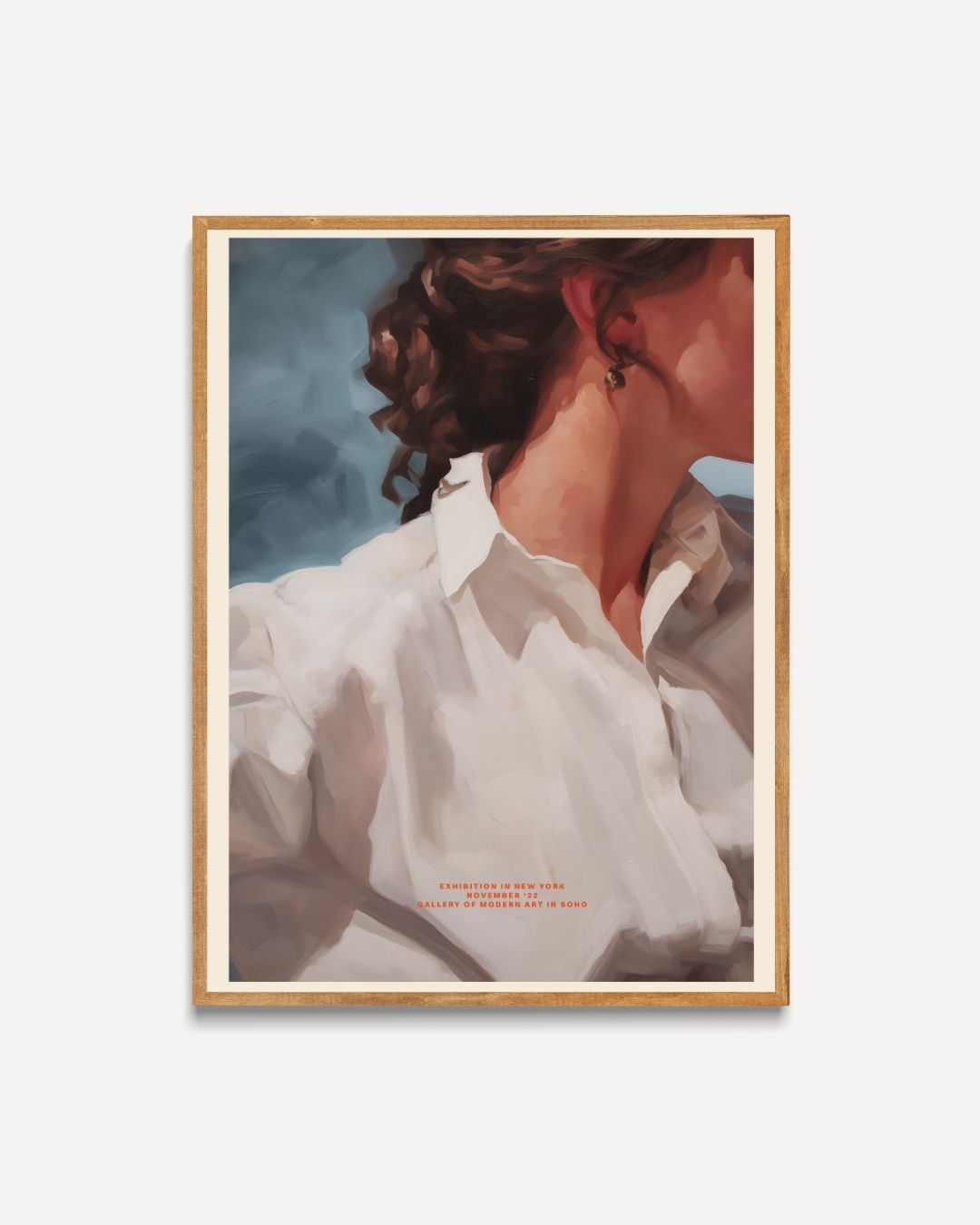 Verfijnde vrouw Poster – portret poster als wanddecoratie