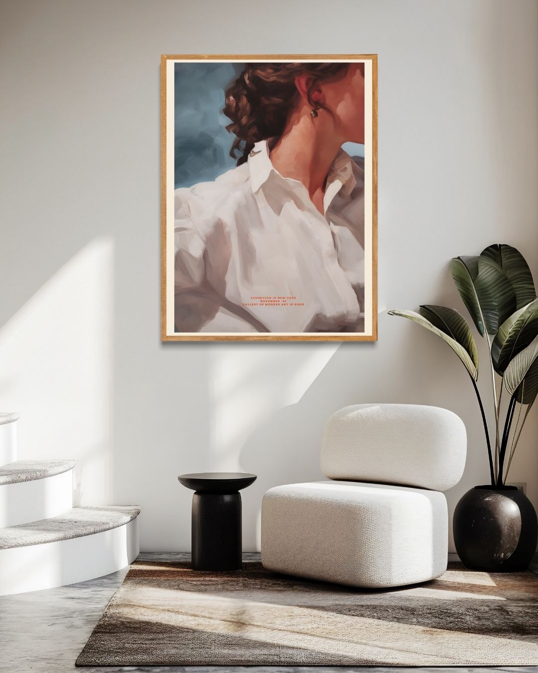Verfijnde vrouw Poster – staande poster voor modern interieur
