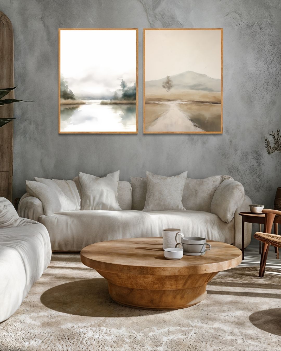 Rustige Landschappen Posterset – 2-luik posterset als wanddecoratie