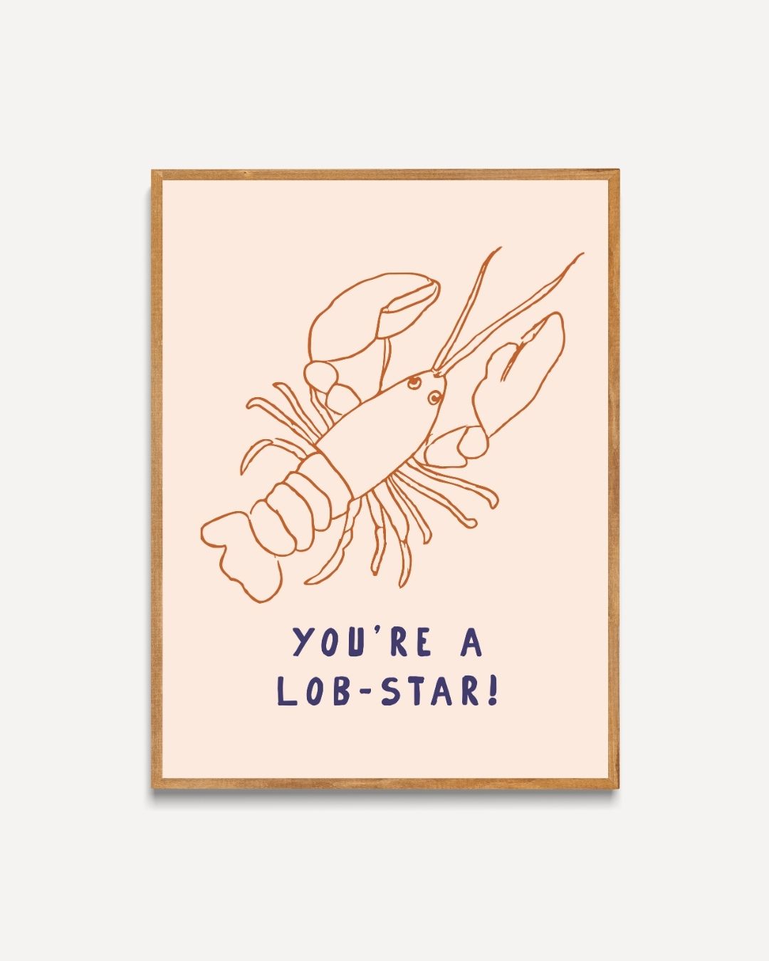 Lob-star Poster – portret poster als wanddecoratie
