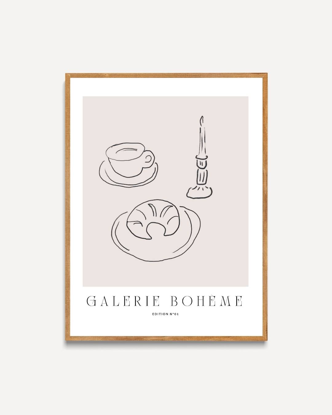 Parijs café Poster – portret poster als wanddecoratie