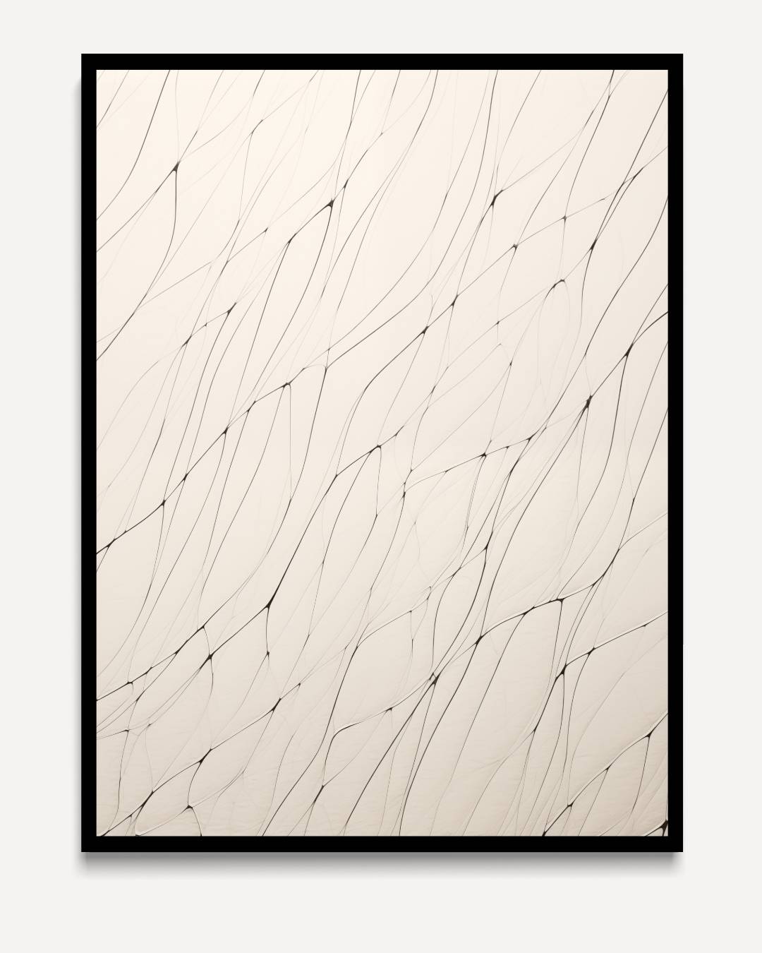 Netstructuur – portret kunstwerk als wanddecoratie
