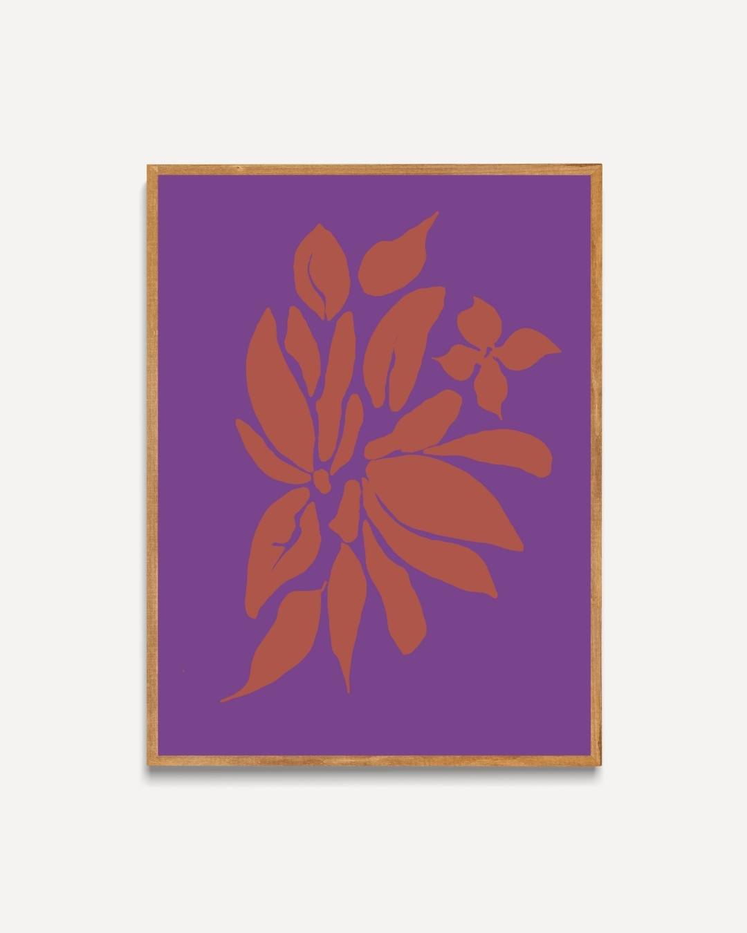 Abstracte bloemstructuur Poster – portret poster als wanddecoratie