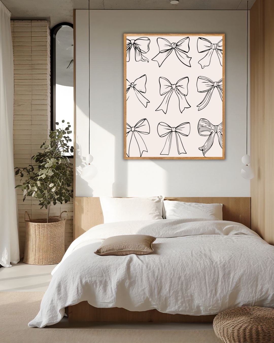 Strikjes Poster – staande poster voor modern interieur