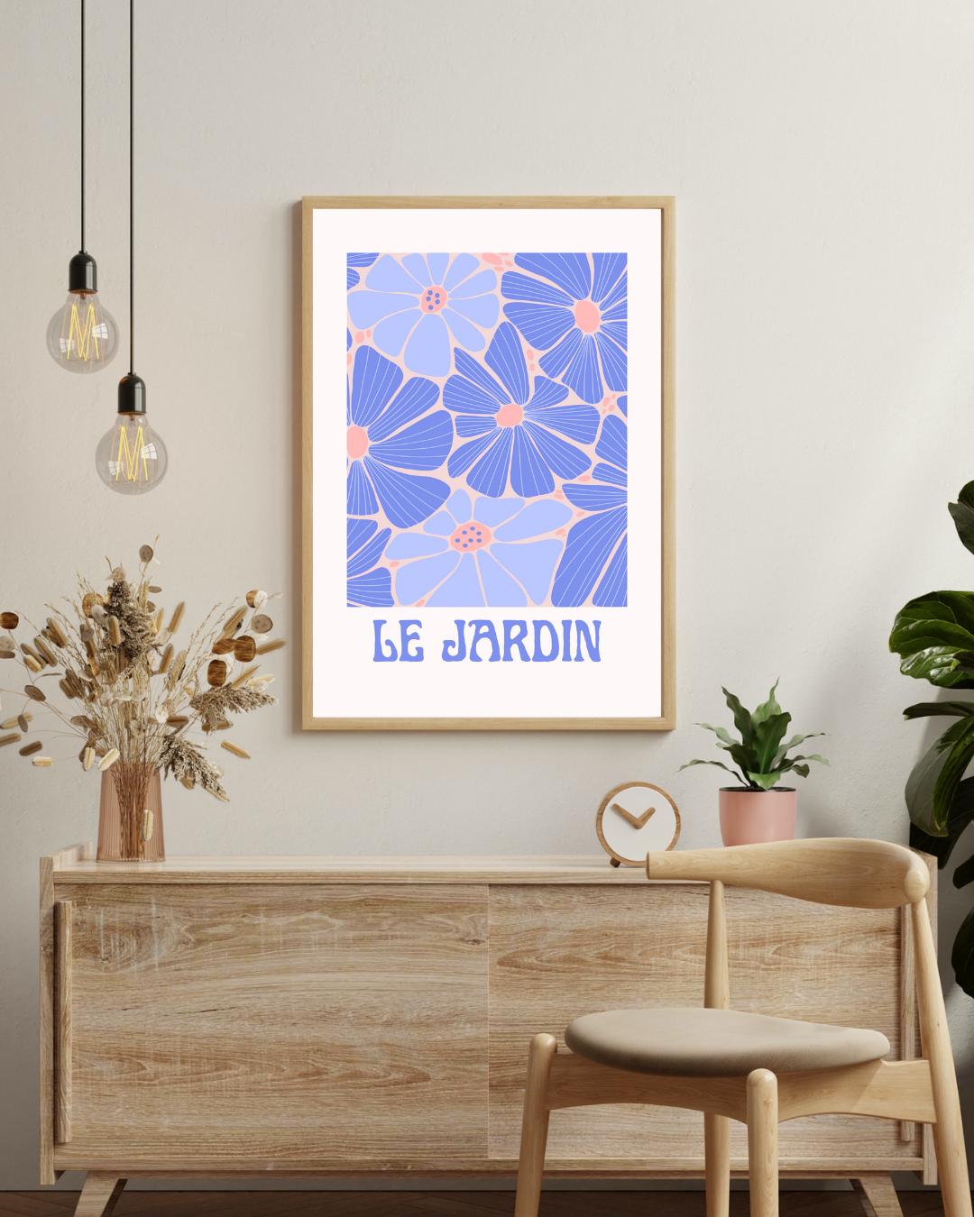 Le Jardin Poster – staande poster voor modern interieur