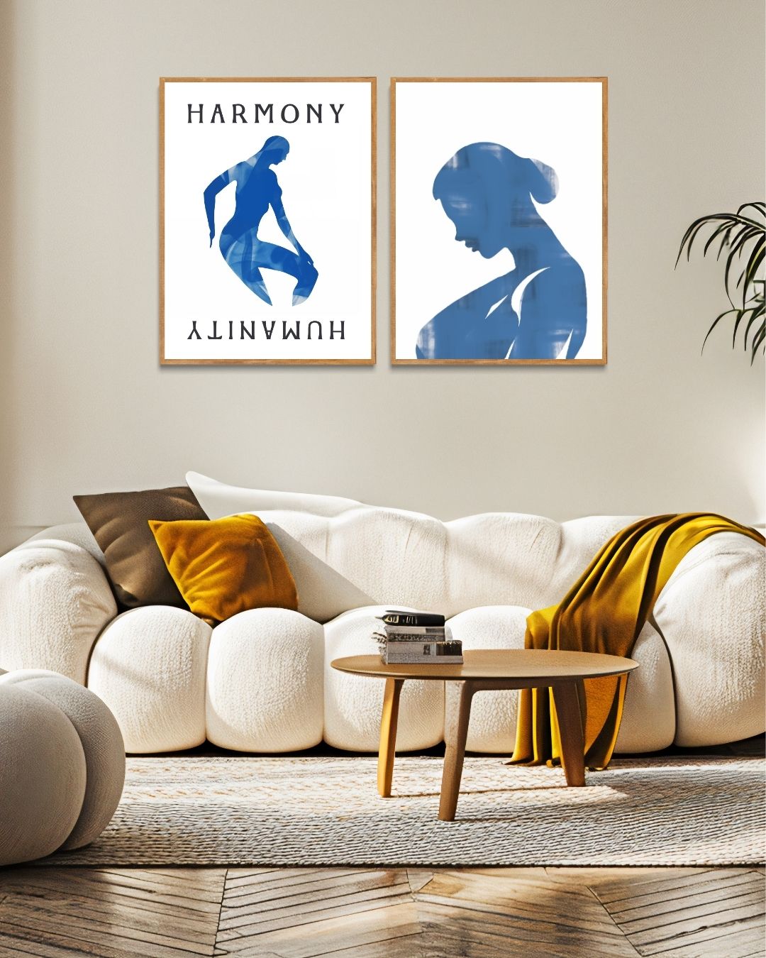 Harmonie en Menselijkheid Posterset – 2-luik posterset als wanddecoratie