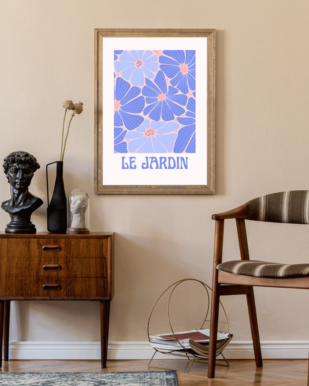 Le Jardin Poster – portret wanddecoratie van WallArtistic