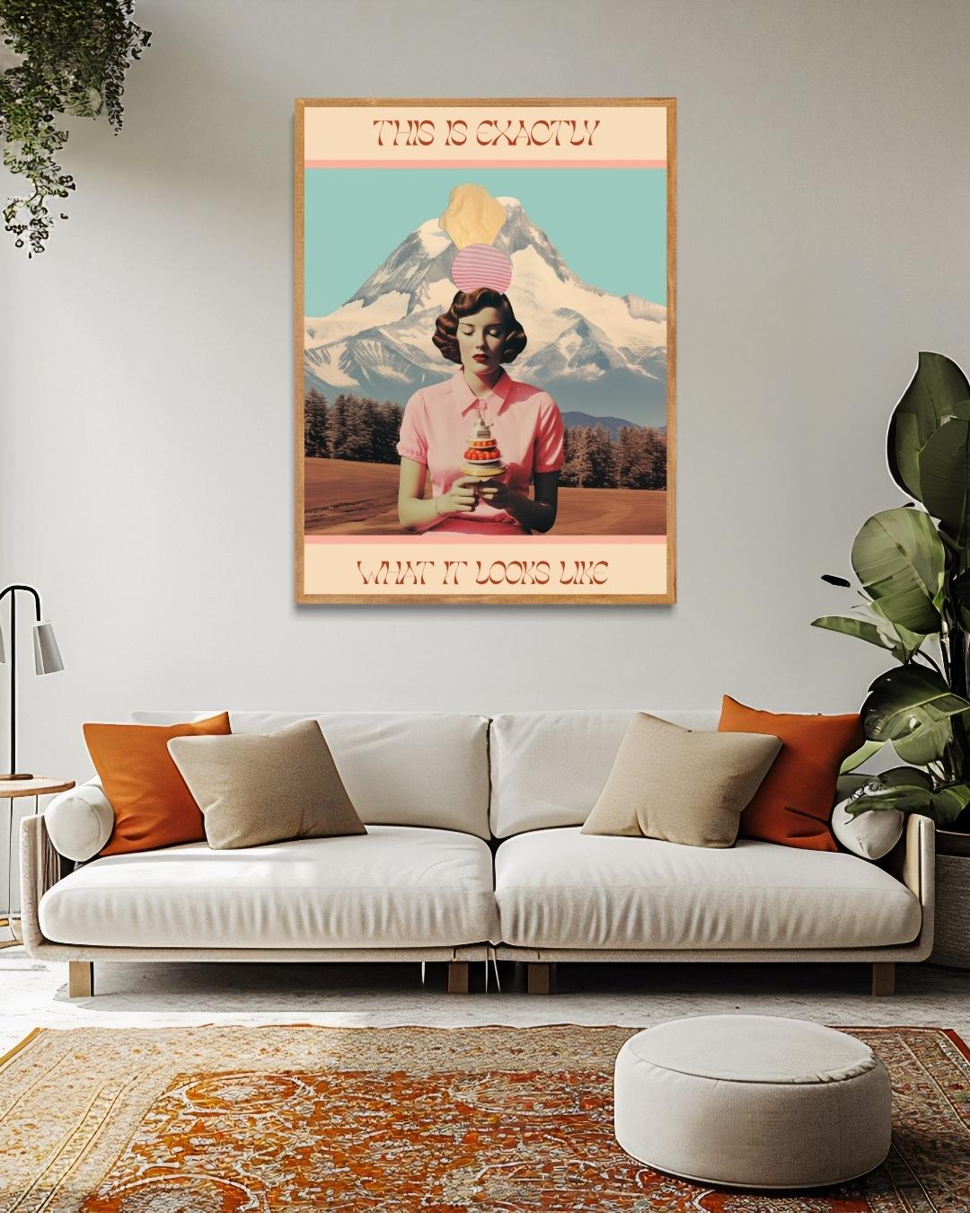 This Is Exactly What It Looks Like Poster – staande poster voor modern interieur