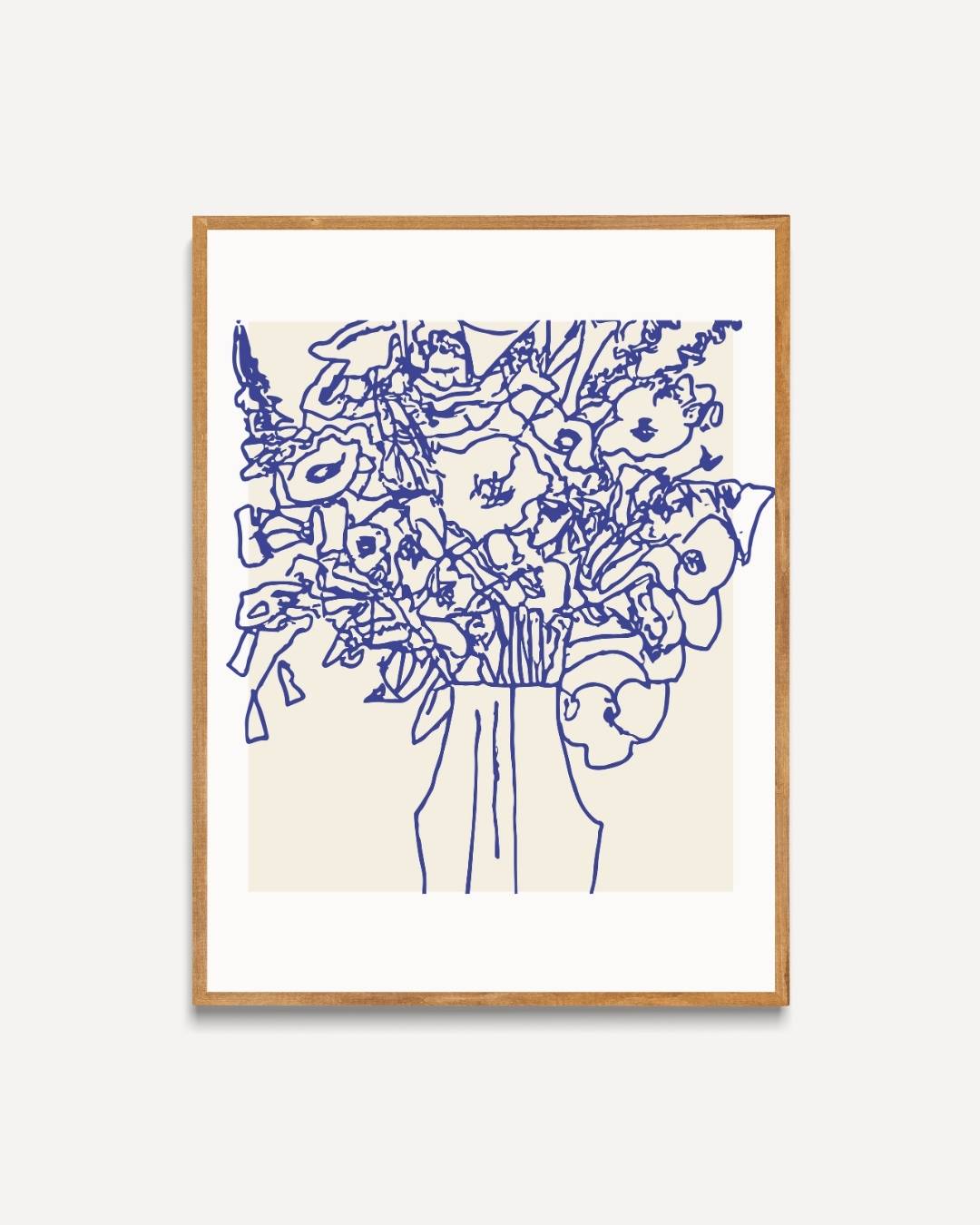 Veldbloemen in vaas Poster Kunstwerk – portret poster als wanddecoratie