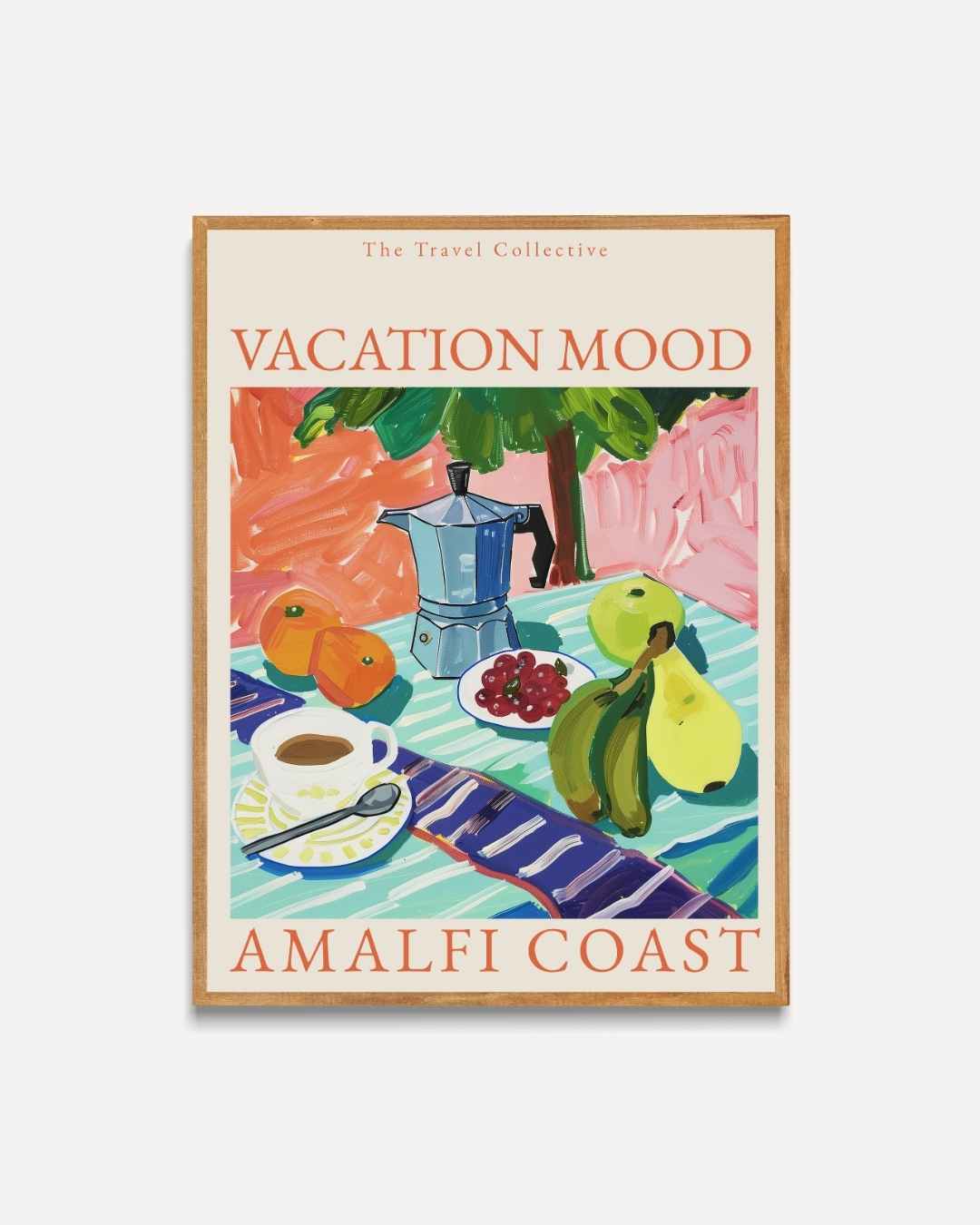 Vacation Mood Amalfi Coast Poster – portret poster als wanddecoratie