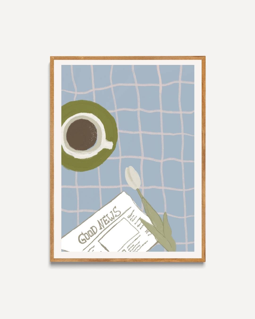 Koffiemoment Poster – portret poster als wanddecoratie