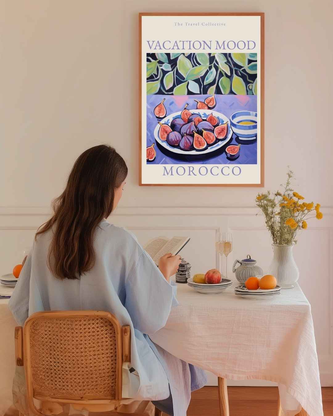 Vakantiestemming Marokko Poster – staande poster voor modern interieur