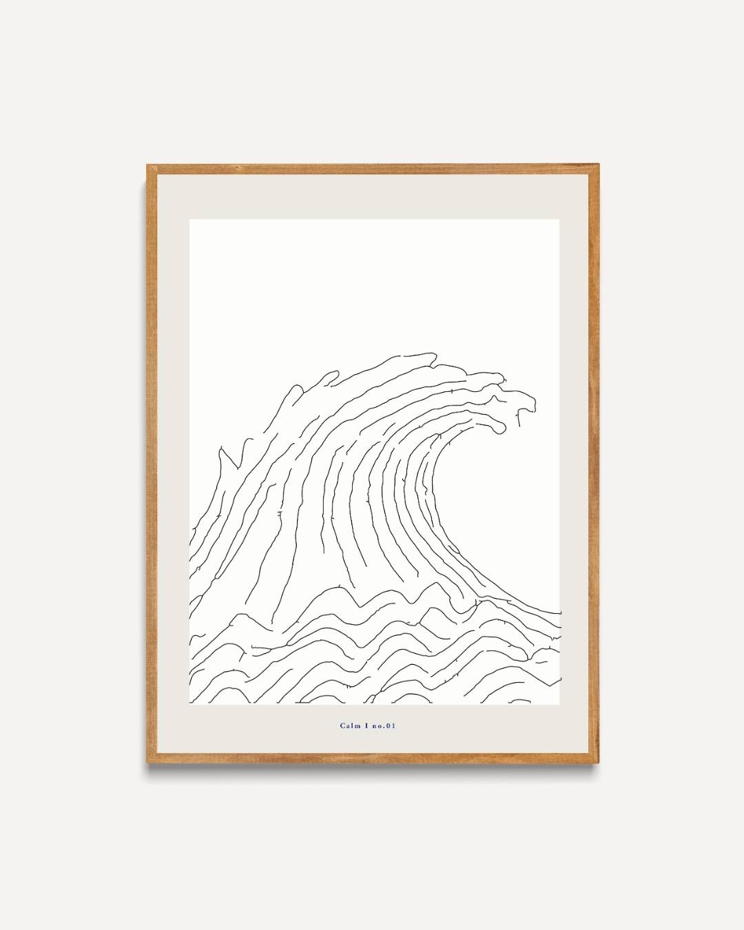 Wave Poster – portret poster als wanddecoratie