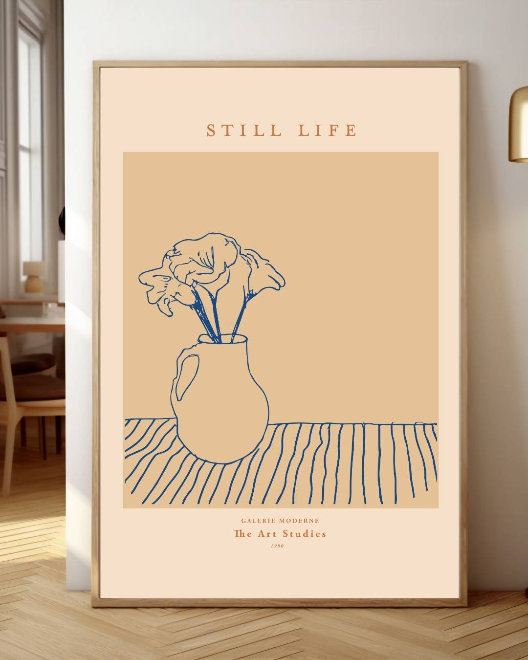 Vaas met bloemen Poster – staande poster voor modern interieur