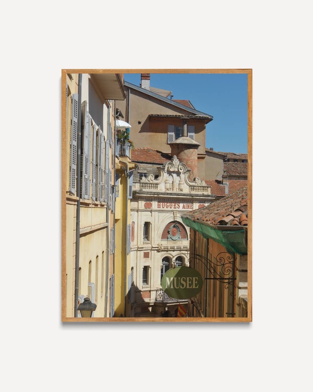 Historische straat met museumgevel Poster – portret poster als wanddecoratie