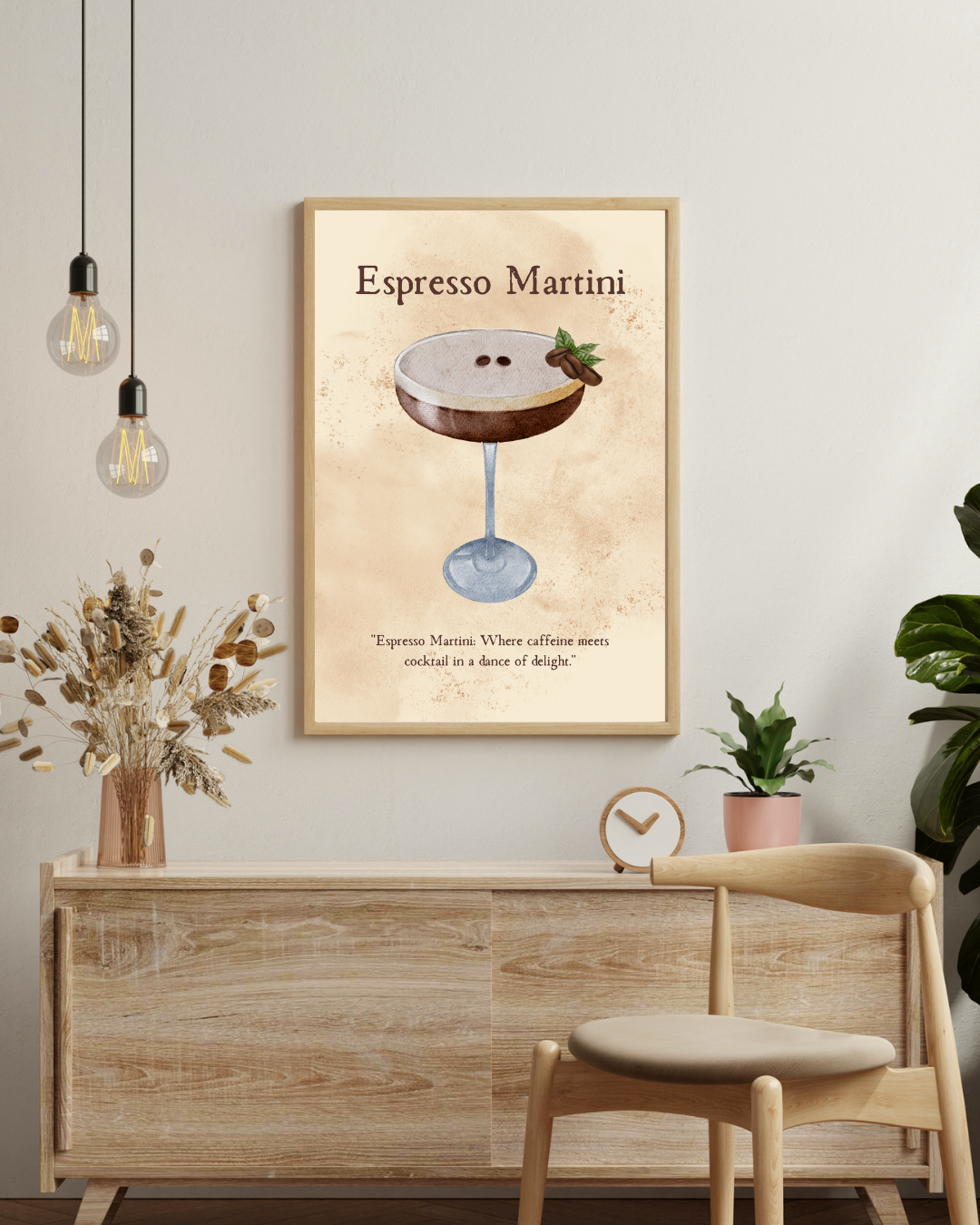 Expresso martini Poster – staande poster voor modern interieur