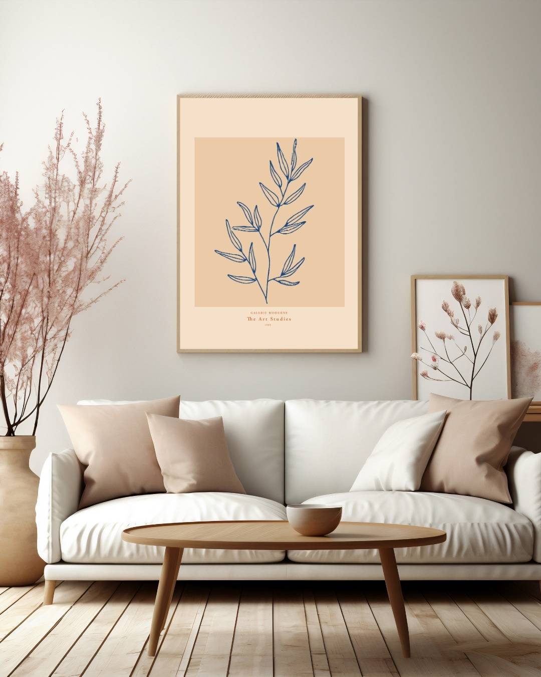 Minimalistische tak Poster – staande poster voor modern interieur