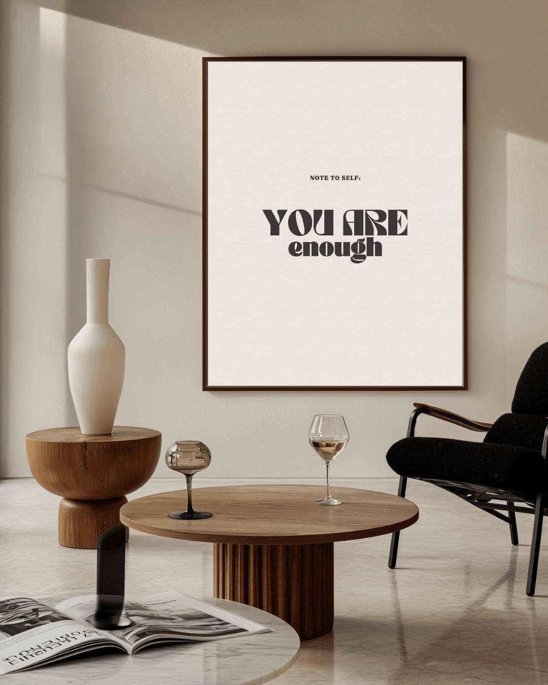 You are enough Poster – staande poster voor modern interieur