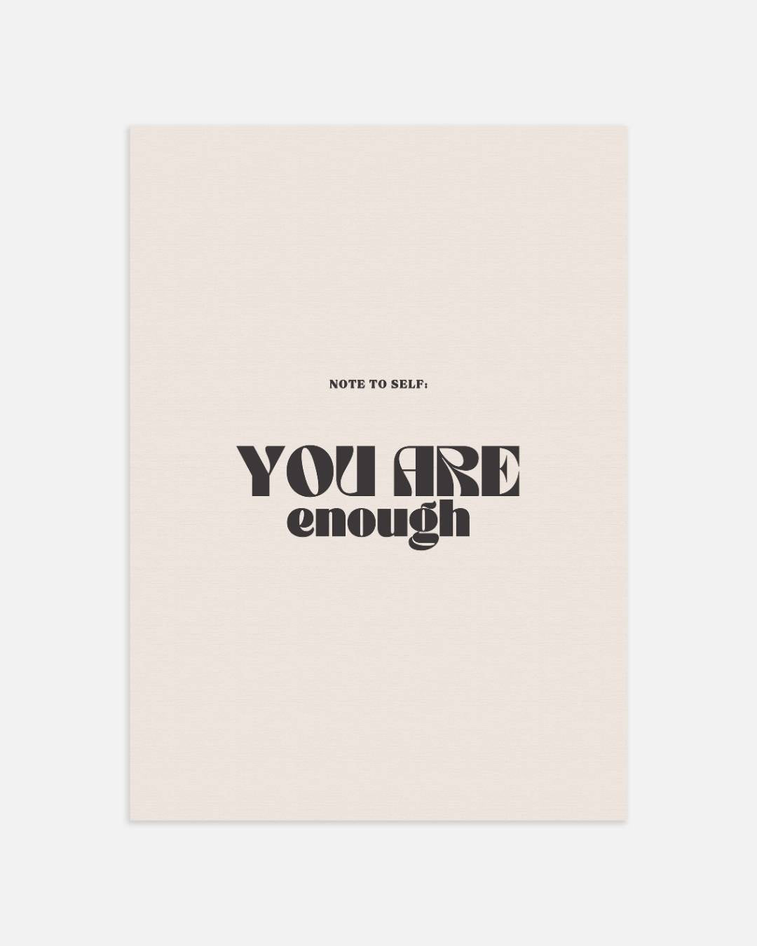 You are enough Poster – portret wanddecoratie van WallArtistic