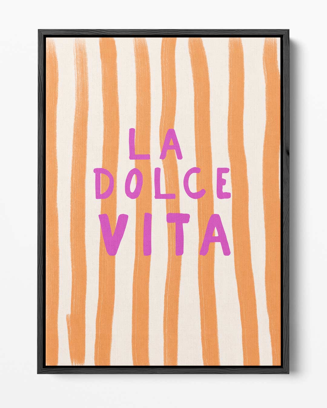 La dolce vita minimal – portret kunstwerk als wanddecoratie