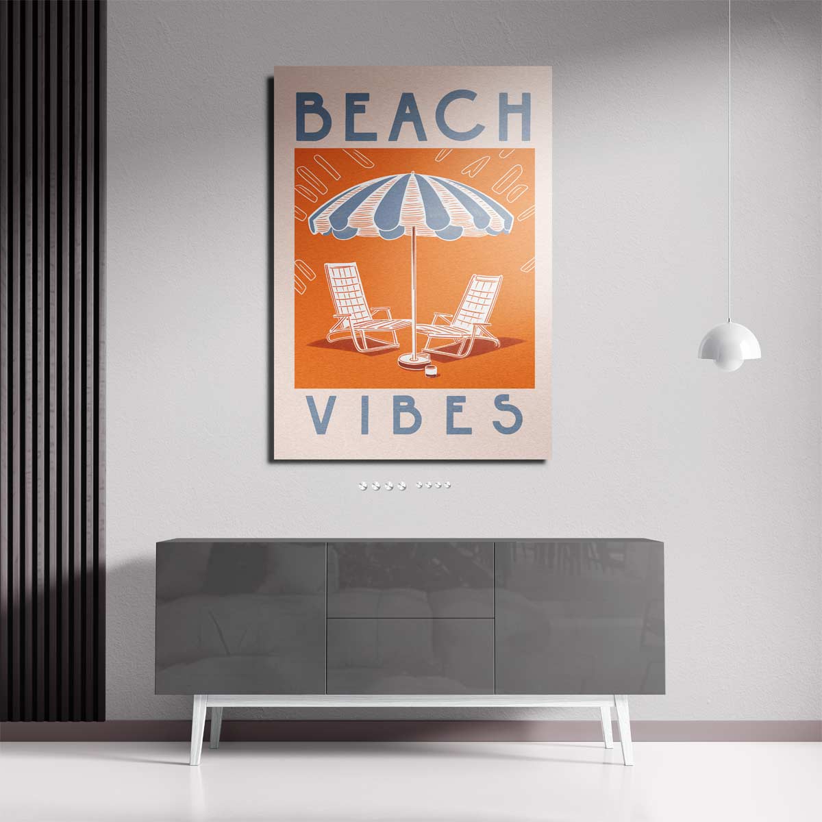 Beach vibes – staand kunstwerk voor modern interieur