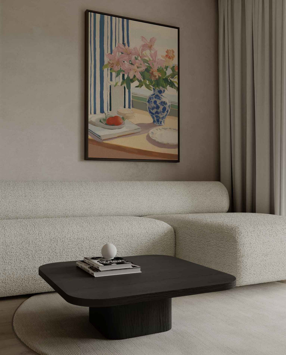 Zomerlicht aan tafel – staand kunstwerk voor modern interieur