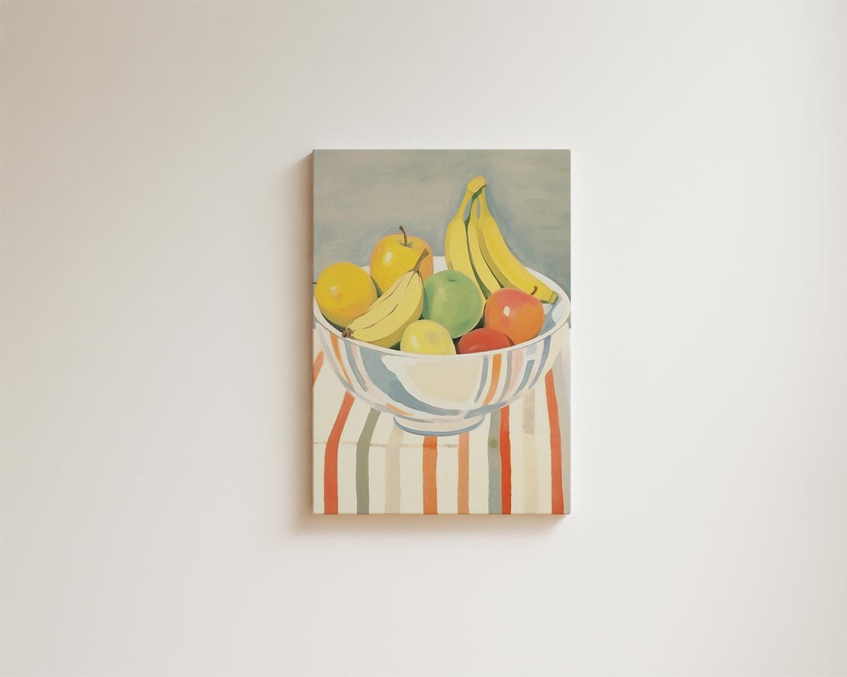 Vruchten in schaal – staande wandkunst voor woonkamer of interieur