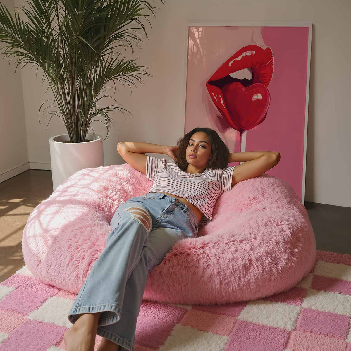 Liefdevolle Pop-art – staande muurposter met Popart uitstraling