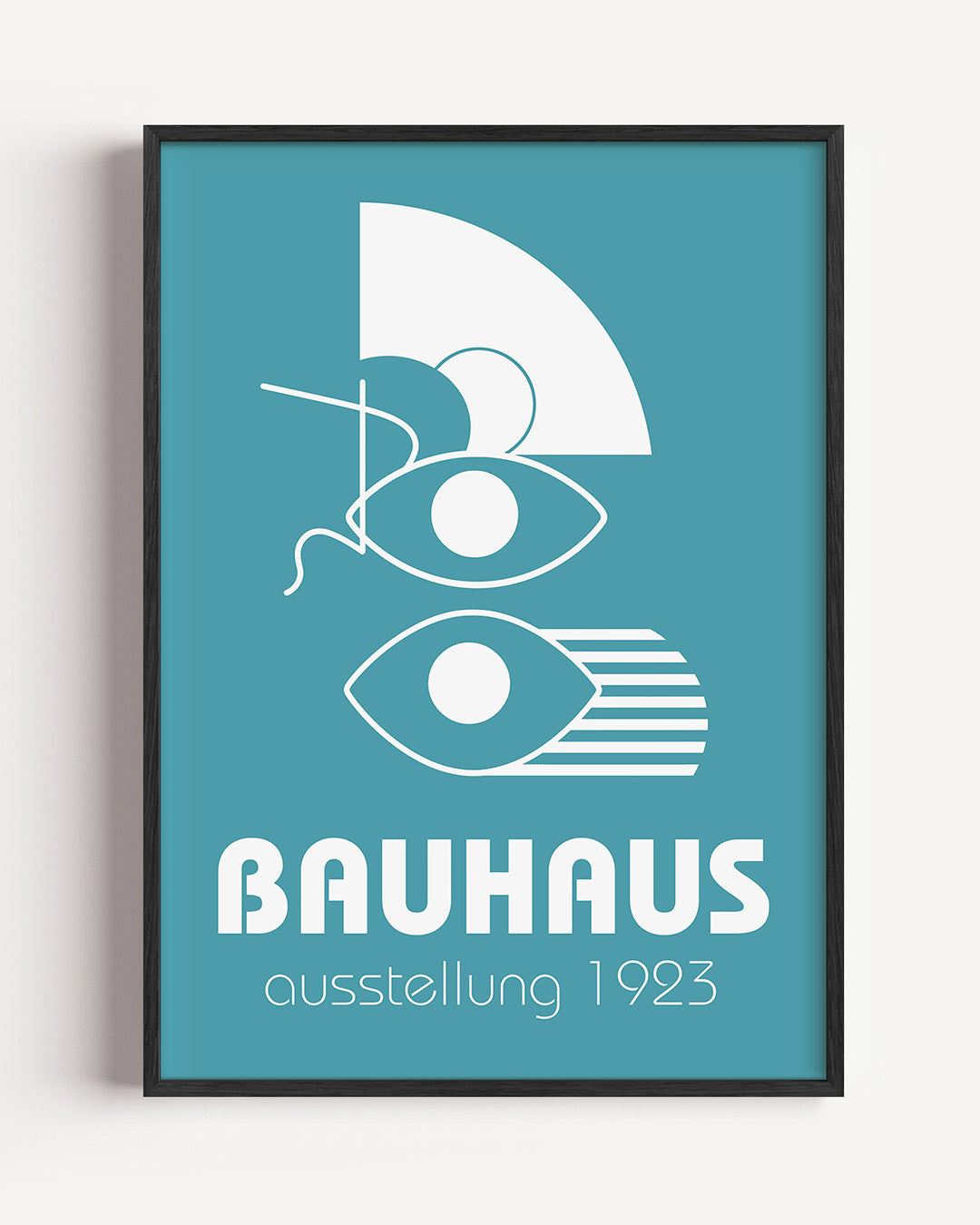 Vorm en lijnen – staande Bauhaus poster als wanddecoratie