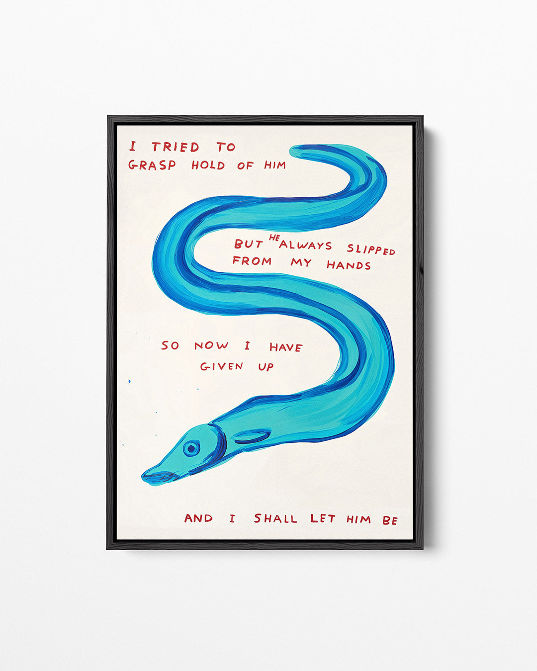 Organische blauwe vorm – staand wanddecoratie kunstwerk