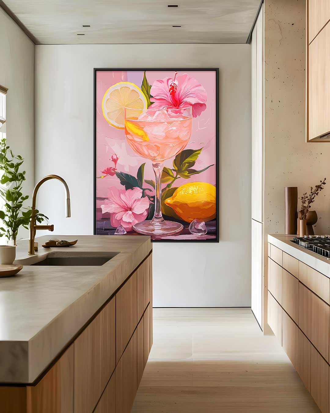 Zomerse Verfrissing – staand kunstwerk voor modern interieur
