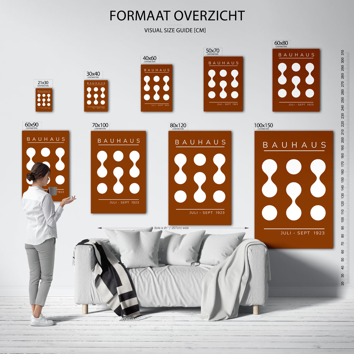 Vorm en balans – Bauhaus poster als moderne geometrische wanddecoratie