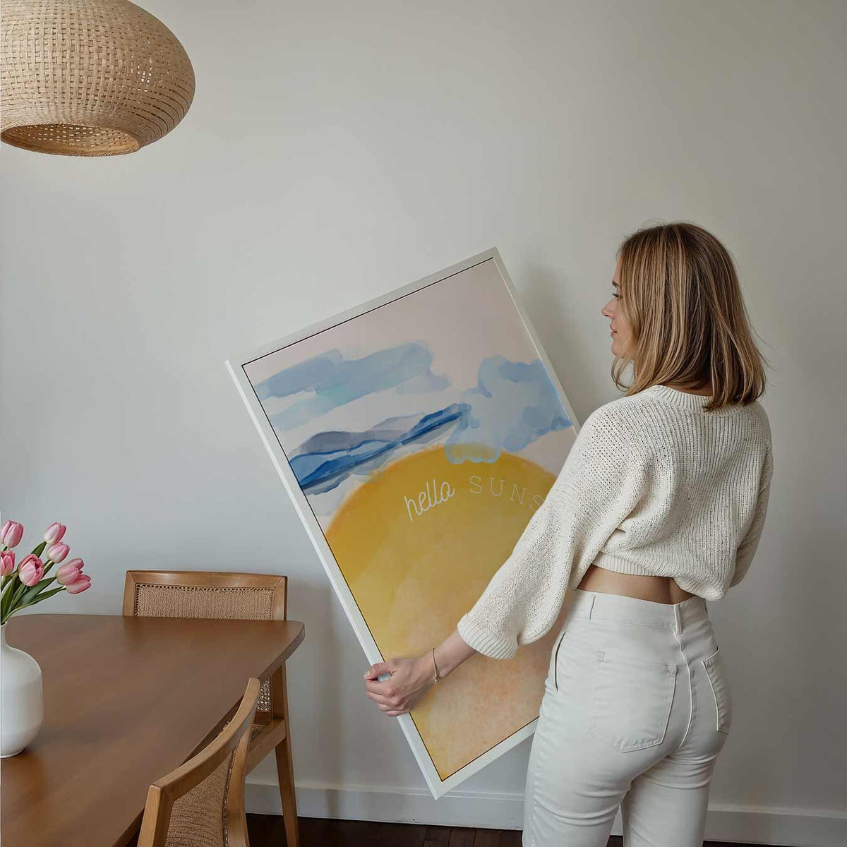 Zonnestraal Vibes – kids poster als vrolijke staande wanddecoratie