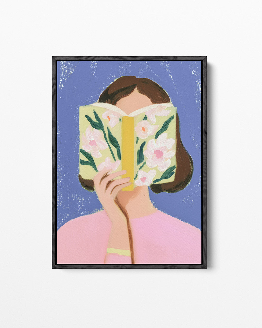 Vrouw met boek – staand wanddecoratie kunstwerk