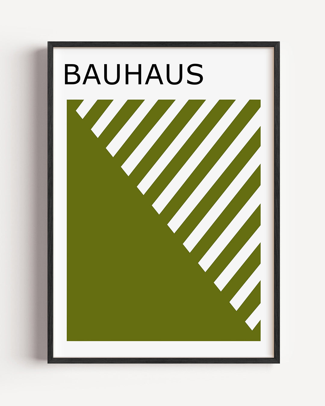 Diagonal lijnen – staande Bauhaus poster als wanddecoratie