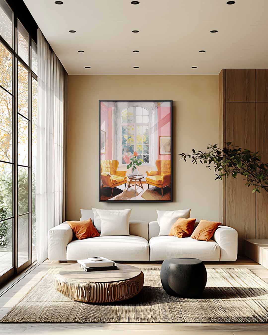 Zonnige Ochtend in de Salon – staand kunstwerk voor modern interieur