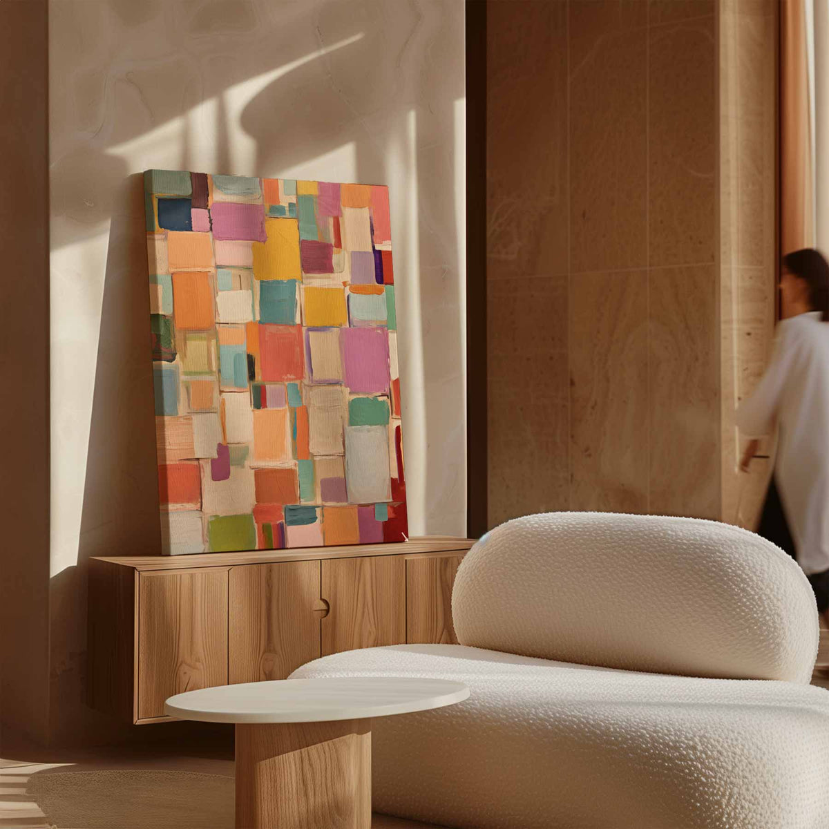 Kleurrijke Harmonie – dibond kunstwerk als wanddecoratie