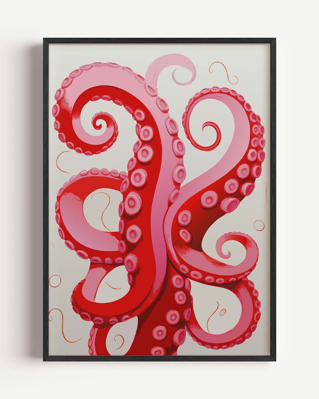 Octopus Tentakels – zomer portret poster als wanddecoratie