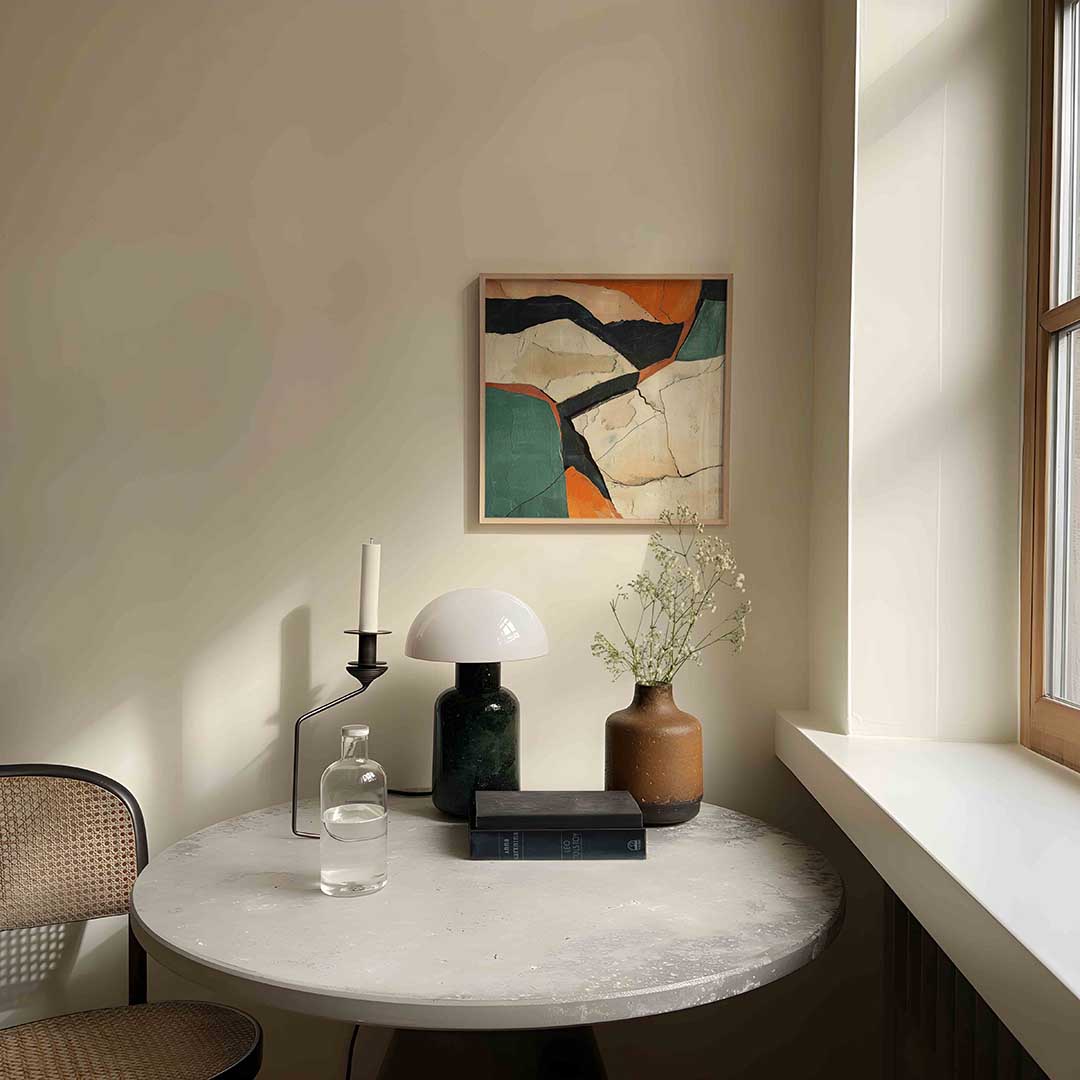 Abstracte vormen – abstracte poster in vierkant formaat