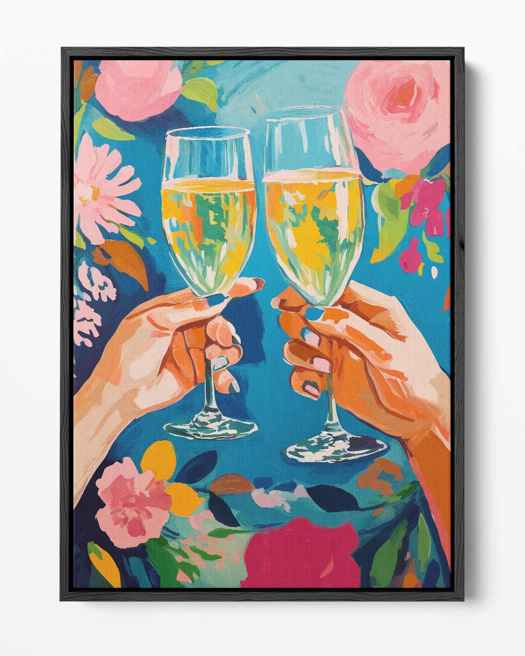 Feestelijke Toast – portret kunstwerk als wanddecoratie