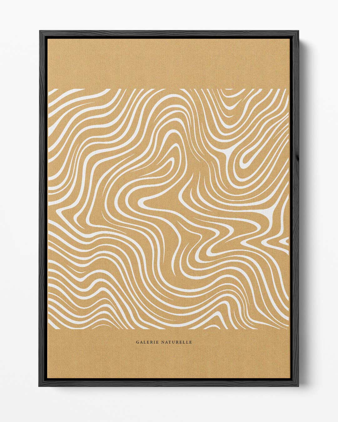 Golvende Lijnen Natuurprint – portret kunstwerk als wanddecoratie