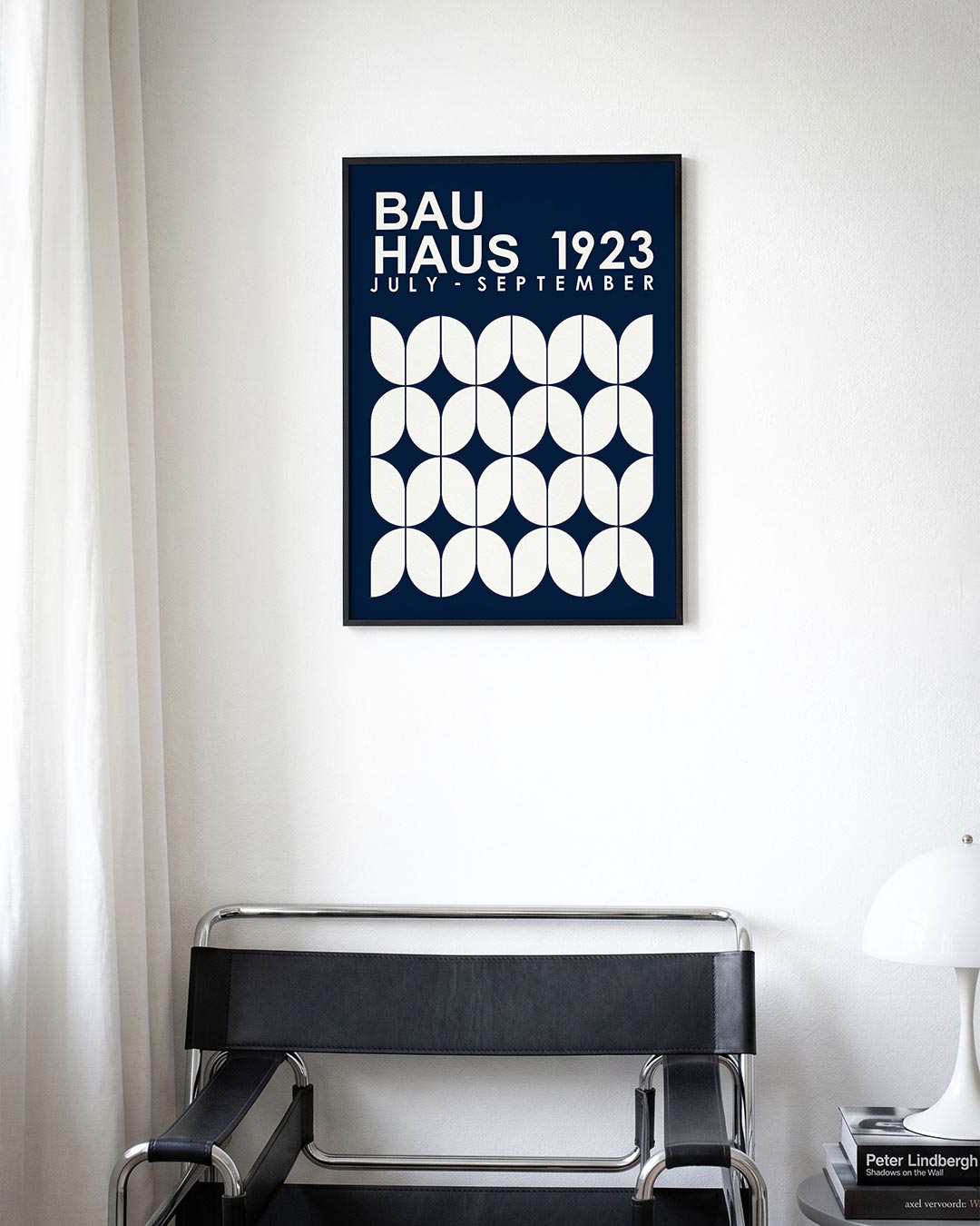 Vormritme en kleur – moderne Bauhaus wandkunst als poster