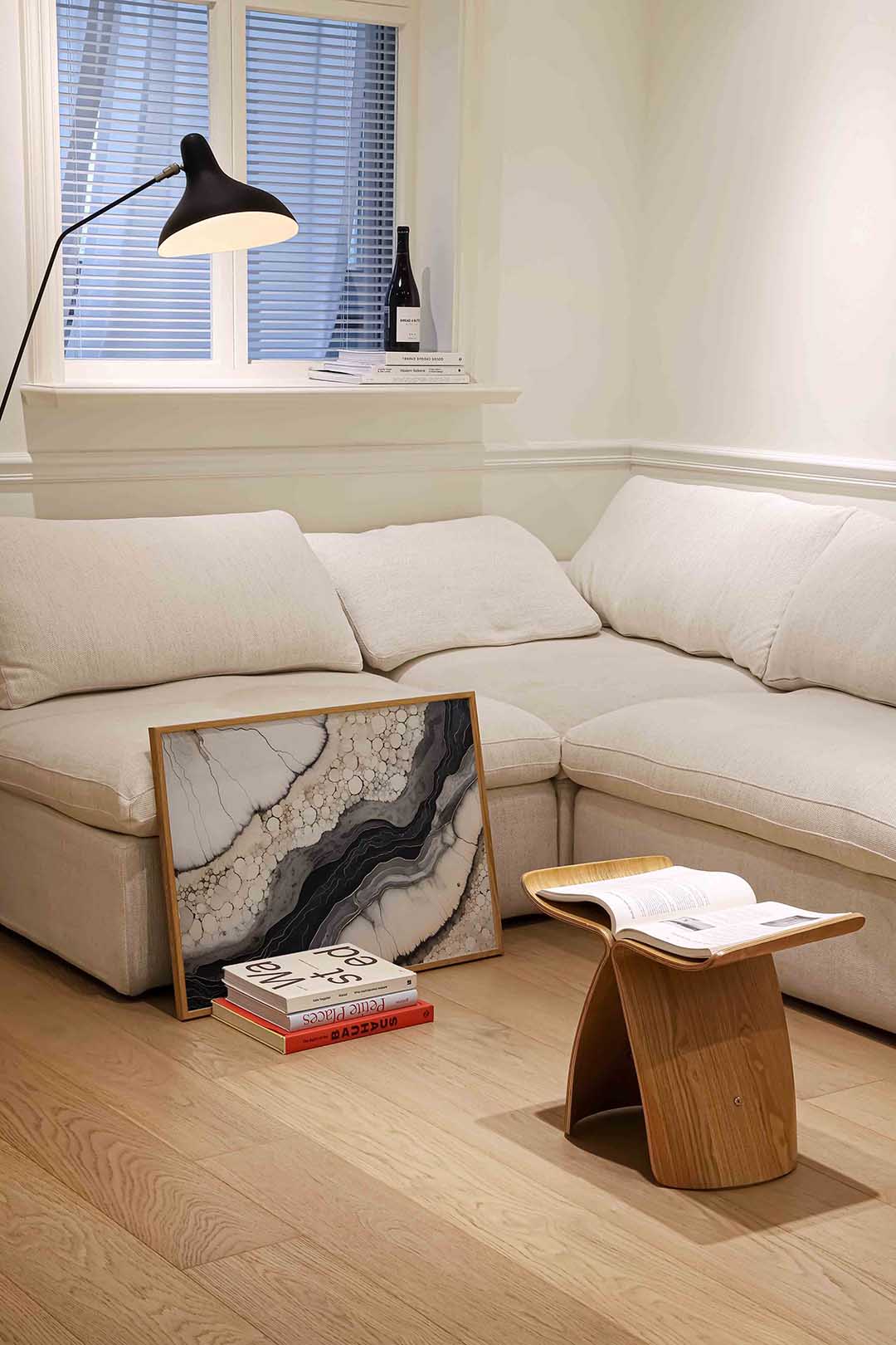 Abstracte vormen – abstracte wandkunst als landscape poster