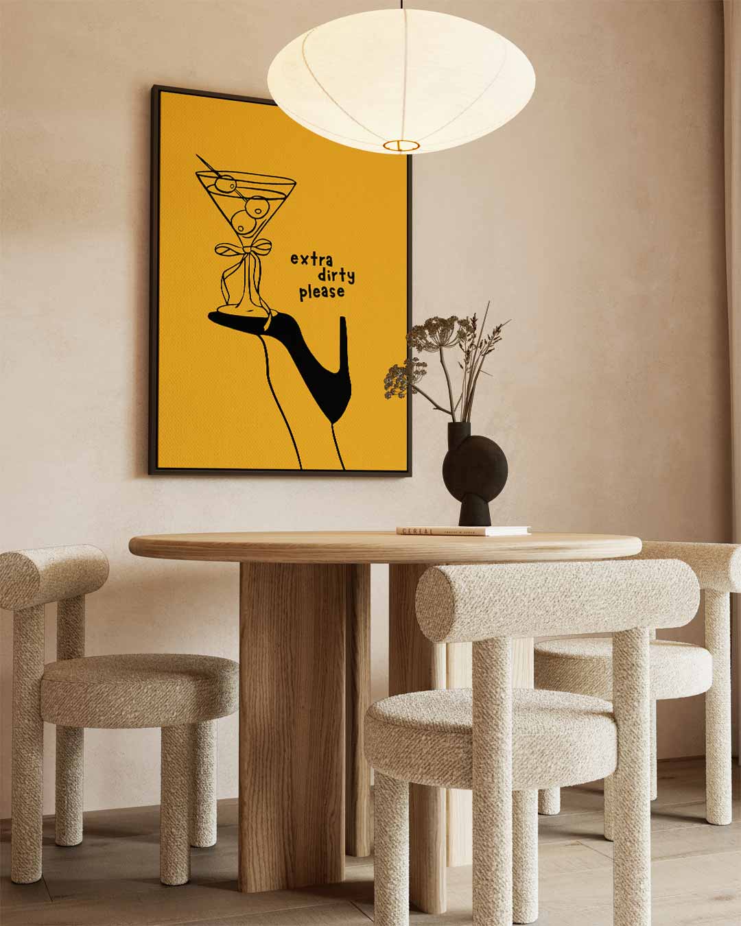 Cocktail Chic – canvas wanddecoratie in portret formaat
